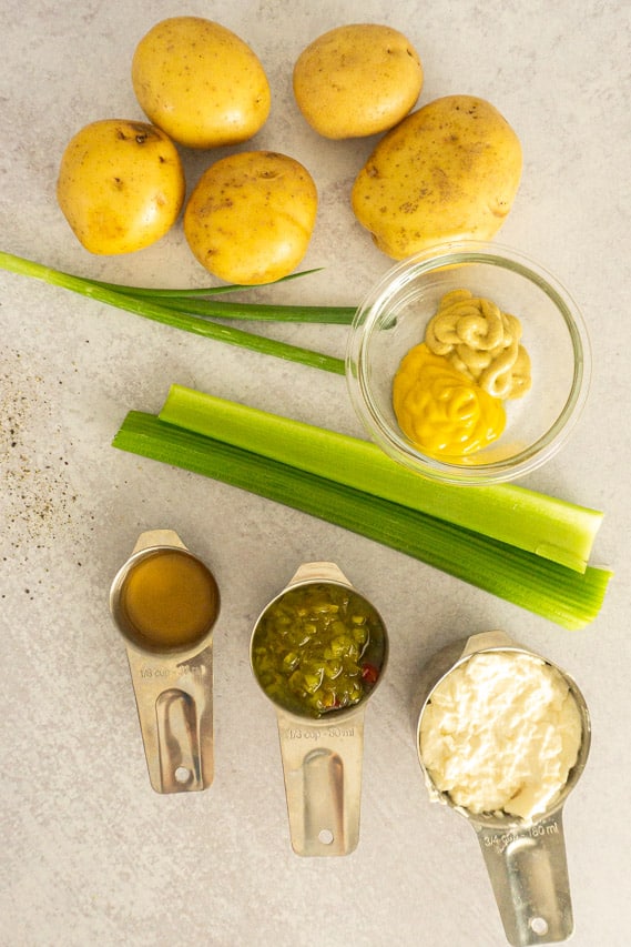 ingredients for potato salad recipe