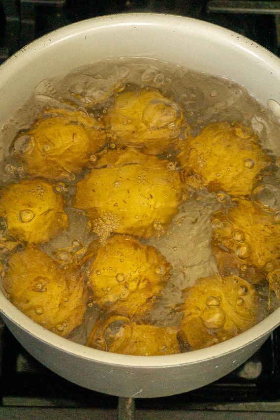 boil potatoes for potato salad recipe