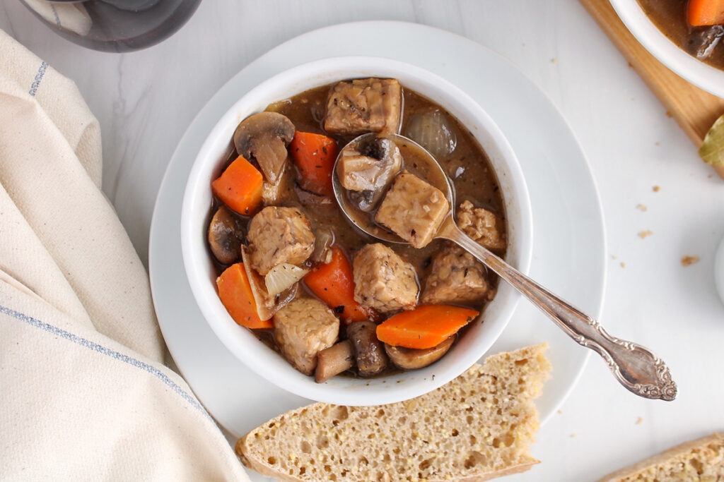 beef stew with tempeh