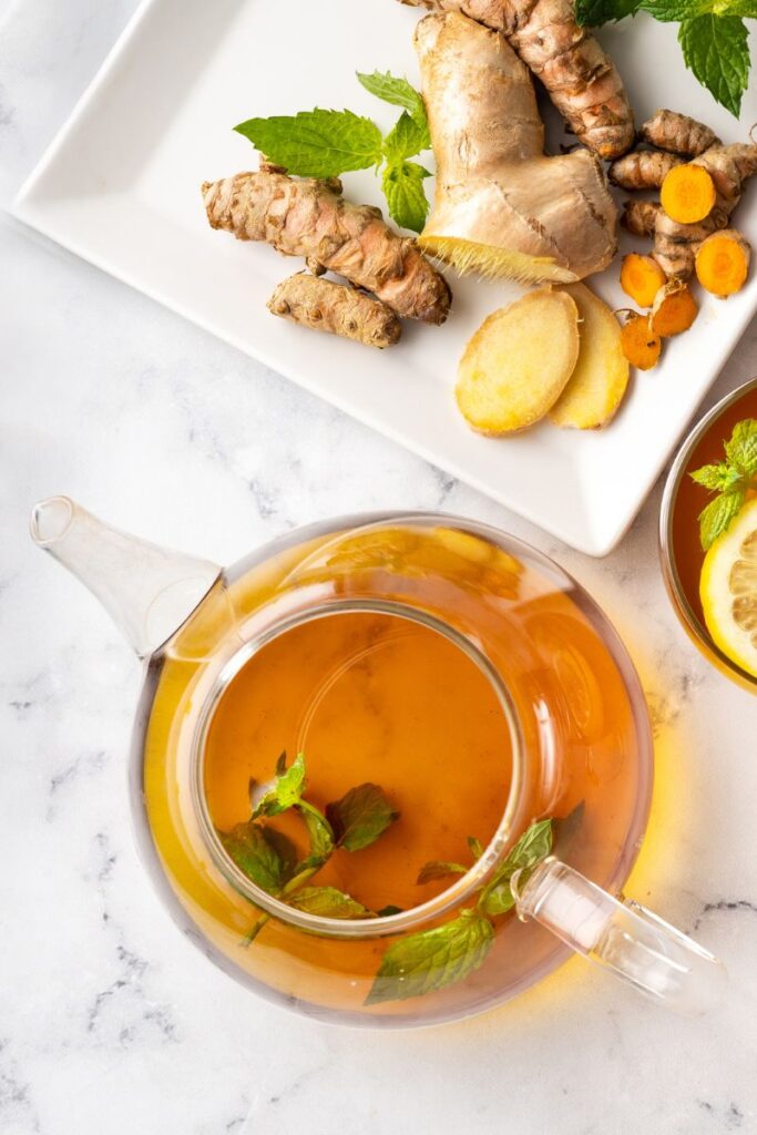 ginger tea for upset stomach or nausea