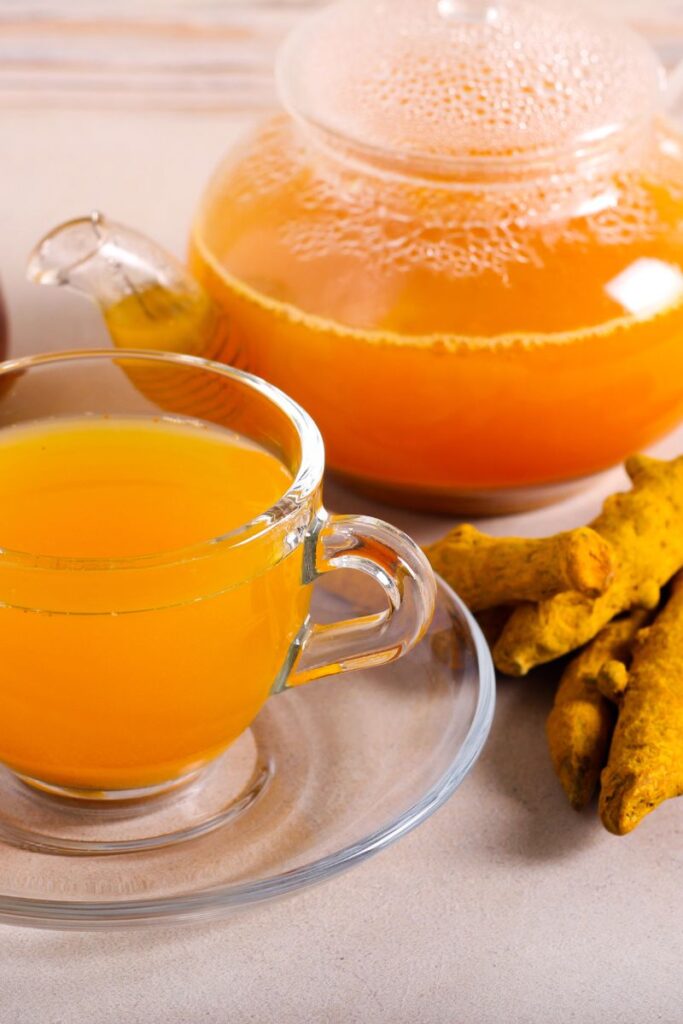 turmeric tea for upset stomach or nausea